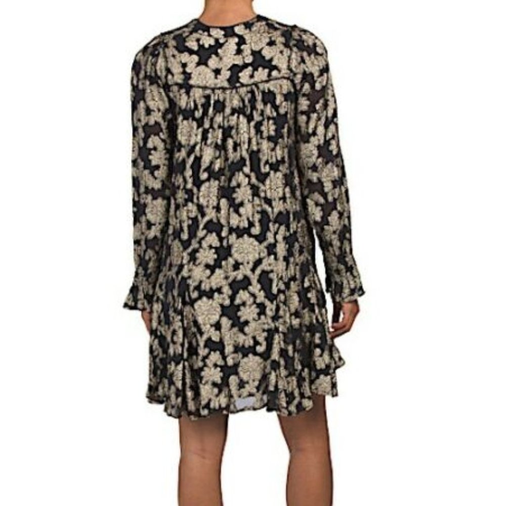 by Anthropologie Metallic Swing Dress